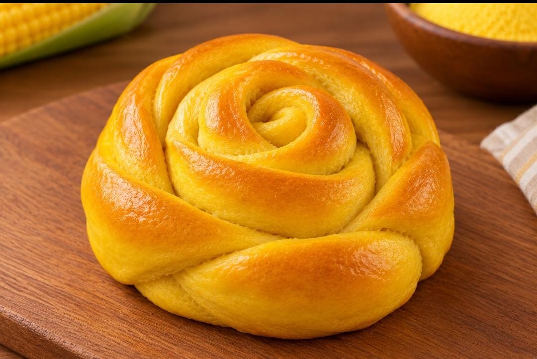 Rosca trançada da Ideal, trançada em formato de rosa
